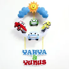 Arabalar Bebek Kapı Süsü