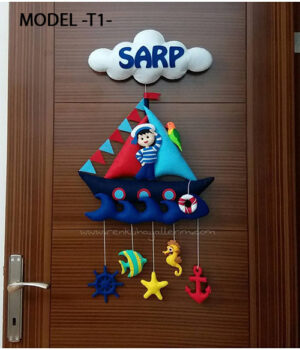 Denizci sarp bebek denizci isimli kapı süsü