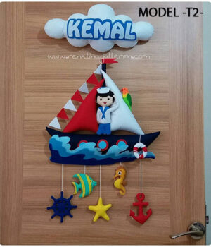 Denizci Kemal bebek isimli kapı süsü