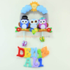 Deniz Ali isimli Baykuş Ailesi Erkek Bebek Simit Kapı Süsü