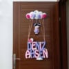 Pembe Lila Kız Bebek Kapı Süsü Deniz Ahsen