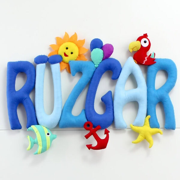 Rüzgar isimli isimlik kapı süsü