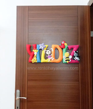 Yıldız isimli Bebek Kapı Süsü Yıldız isimli bebek kapı süsü modelleri