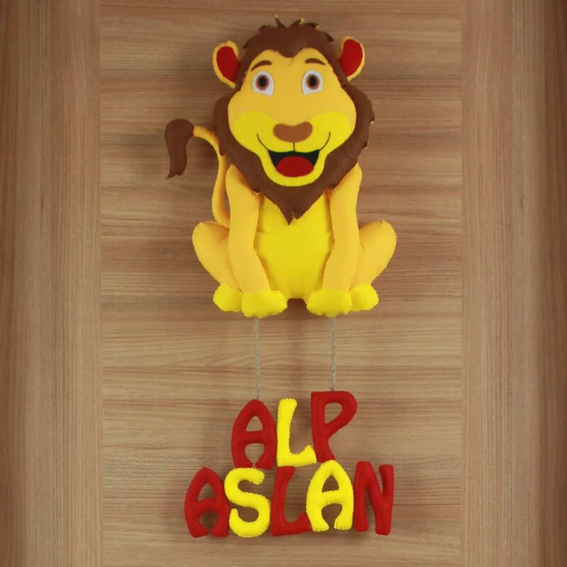 Alp Aslan İsimli Erkek Bebek ve Hastane Odası Kapı Süsü