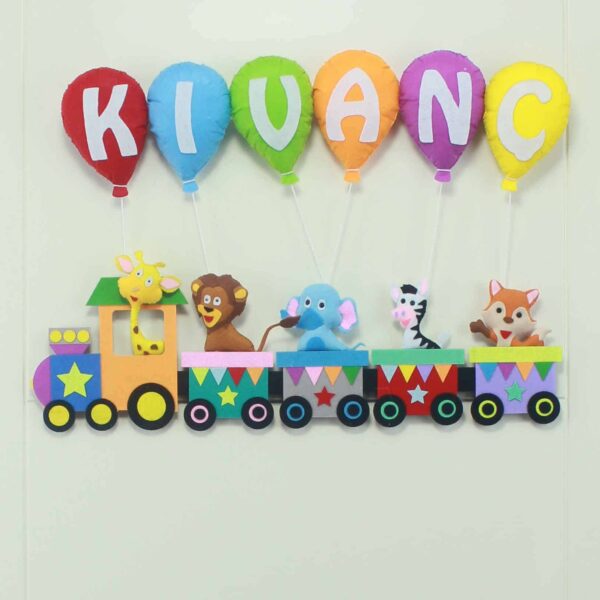 Kıvanç isimli Tren Bebek Kapı Süsü