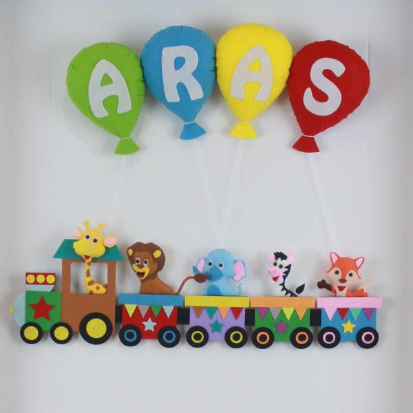 Aras isimli Trenli Bebek ve Hastane Odası Kapı Süsü