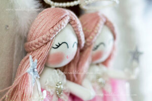 Begonya ikili melek bebek kapı süsü 6