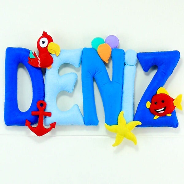 Deniz isimlik isimlik kapı süsü