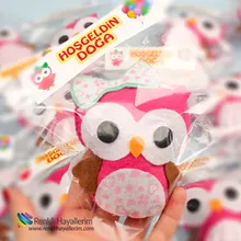 Baykuş Kız Bebek Magnet