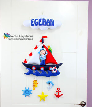 Egehan Denizci Erkek Bebek Kapı Süsü