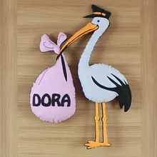 Dora isimli Postacı Leylek Kız Bebek Kapı Süsü