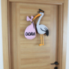 Dora isimli Postacı Leylek Kız Bebek Kapı Süsü