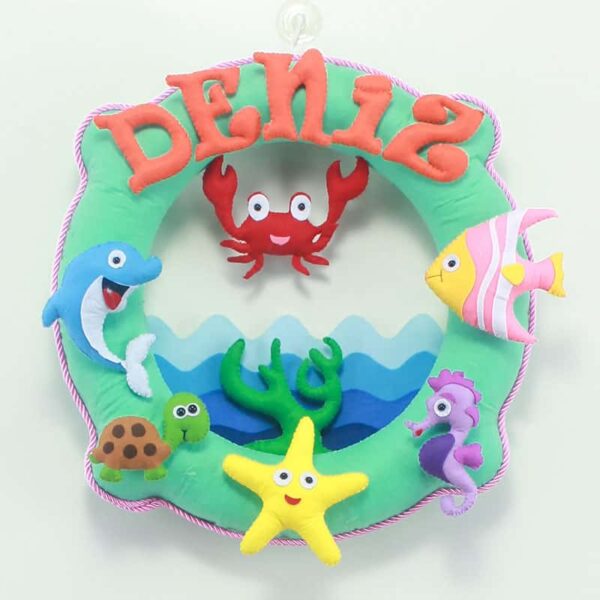 Deniz Dünyası Simit Kapı Süsü