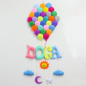 Balonlar Doğa Kapı Süsü