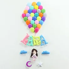 Lara isimli Balonlar Kız Bebekli Kapı Süsü