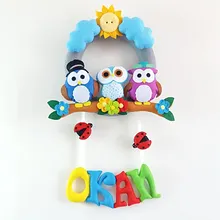 Okan Baykuş Erkek Uğur Böcekli Kapı Süsü