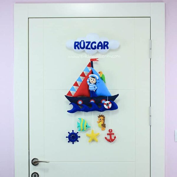 Denizci Kapı Süsü Çizgili - Rüzgar