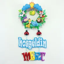 Safari Hoşgeldin Uğur Böcekli Kapı Süsü Mert
