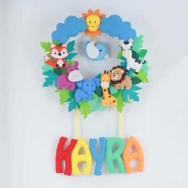 Safari Kapı Süsü Düz Yazı Stilli