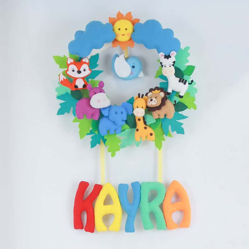 Safari Kapı Süsü Düz Yazı Stilli