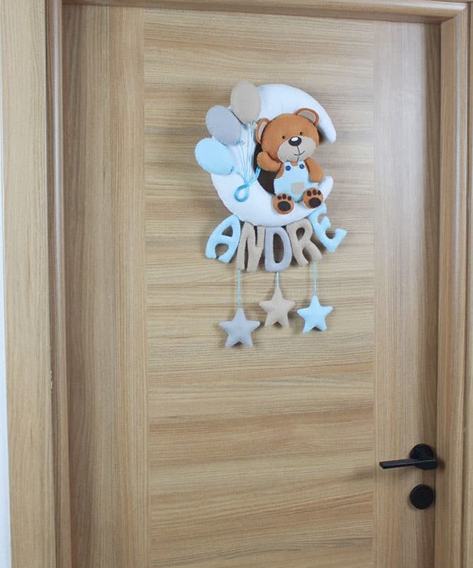 Aydede Balonlu Ayıcık Kapı Süsü Detay Andre