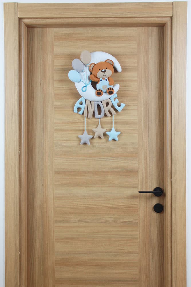 Aydede Balonlu Ayıcık Kapı Süsü Kapı Andre