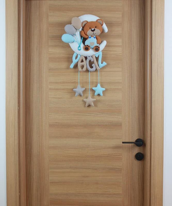 Aydede Balonlu Ayıcık Kapı Süsü Kapı Yağız