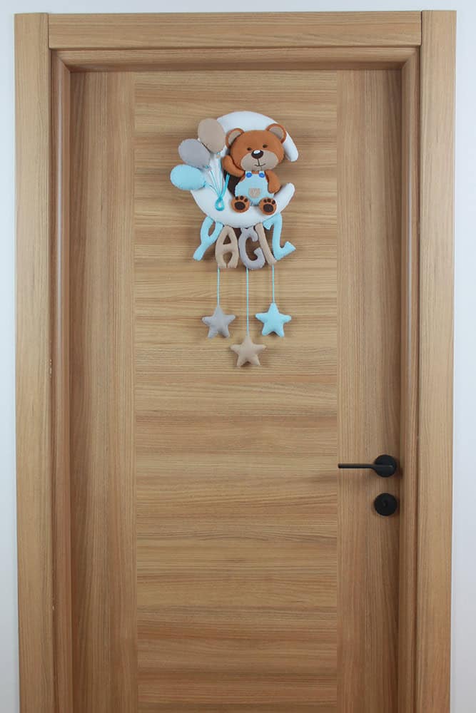 Aydede Balonlu Ayıcık Kapı Süsü Kapı Yağız