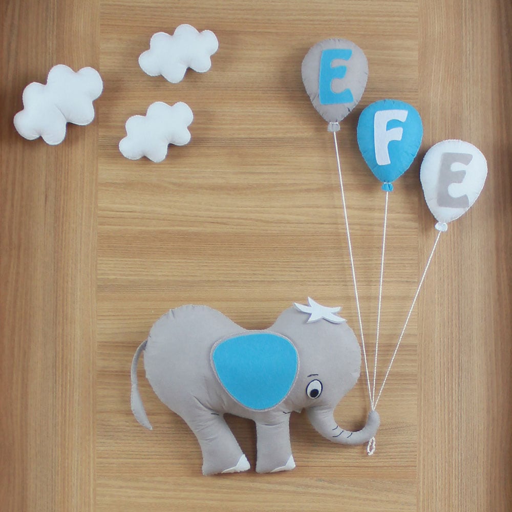Balonlu Fil Kapı Süsü Kapak Efe