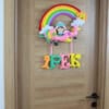 Kız Pilot Çocuk Pembe Uçak Kapı Süsü Detay İpek