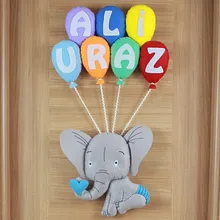 Ali Uraz isimli Şirin Fil Bebek ve Hastane Odası Kapı Süsü