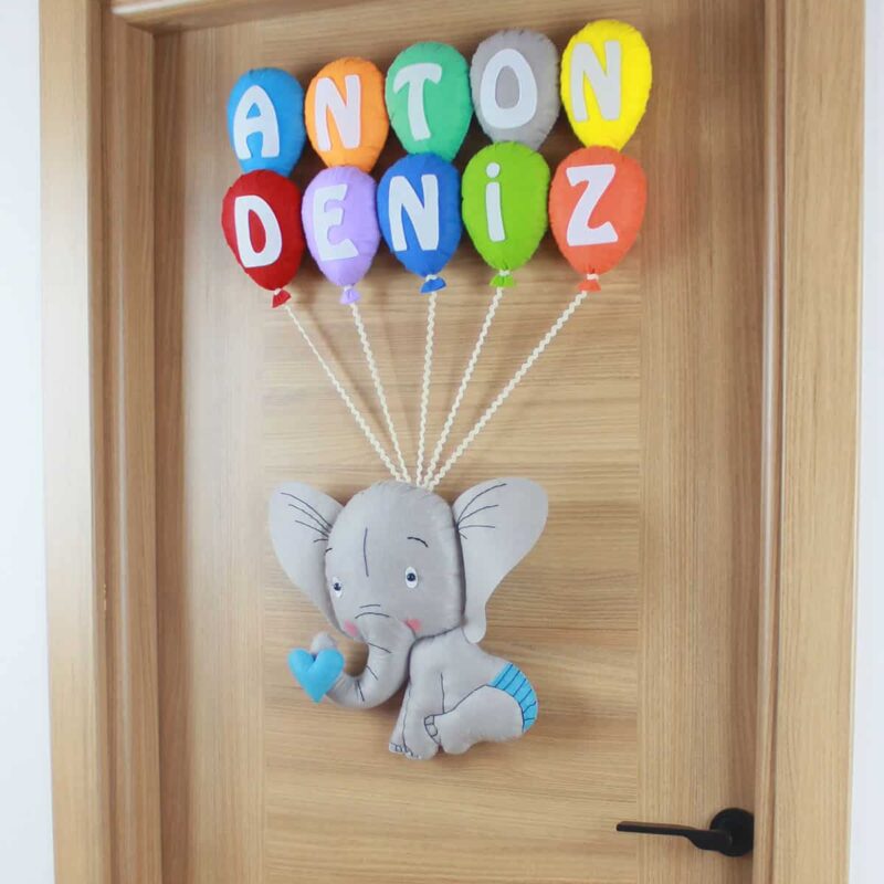 Anton Deniz isimli Filli Bebek ve Hastane Odası Kapı Süsü