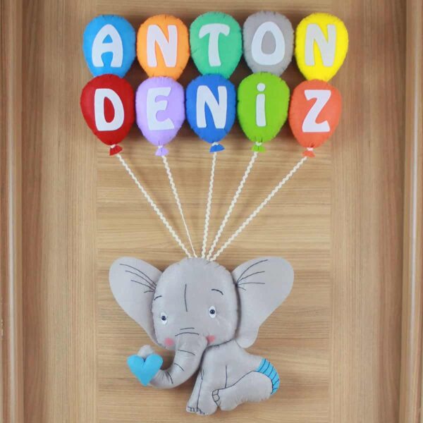 Anton Deniz isimli Filli Bebek ve Hastane Odası Kapı Süsü