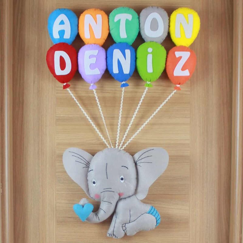 Anton Deniz isimli Filli Bebek ve Hastane Odası Kapı Süsü