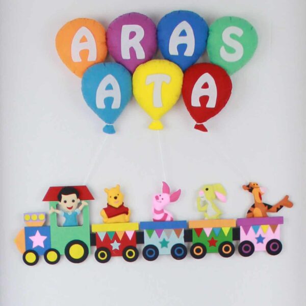Aras Ata isimli Trenli Bebek ve Hastane Odası Kapı Süsü