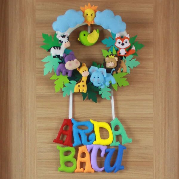 Arda Batu isimli Safari Bebek ve Hastane Odası Kapı Süsü