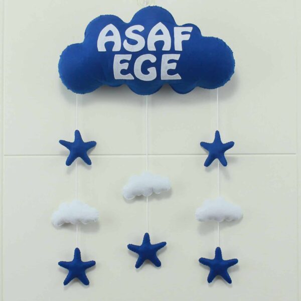 Asaf Ege isimli Bulut Bebek ve Hastane Odası Kapı Süsü