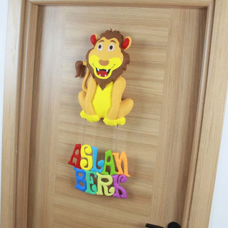 Aslan Berk isimli Aslan Bebek ve Hastane Odası Kapı Süsü