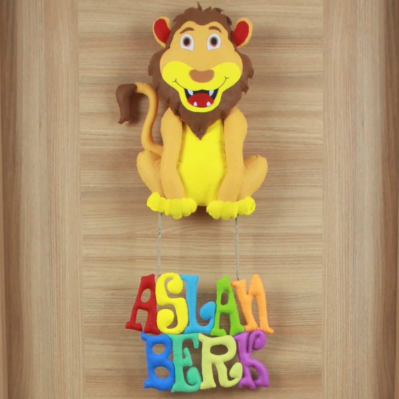 Aslan Berk isimli Aslan Bebek ve Hastane Odası Kapı Süsü