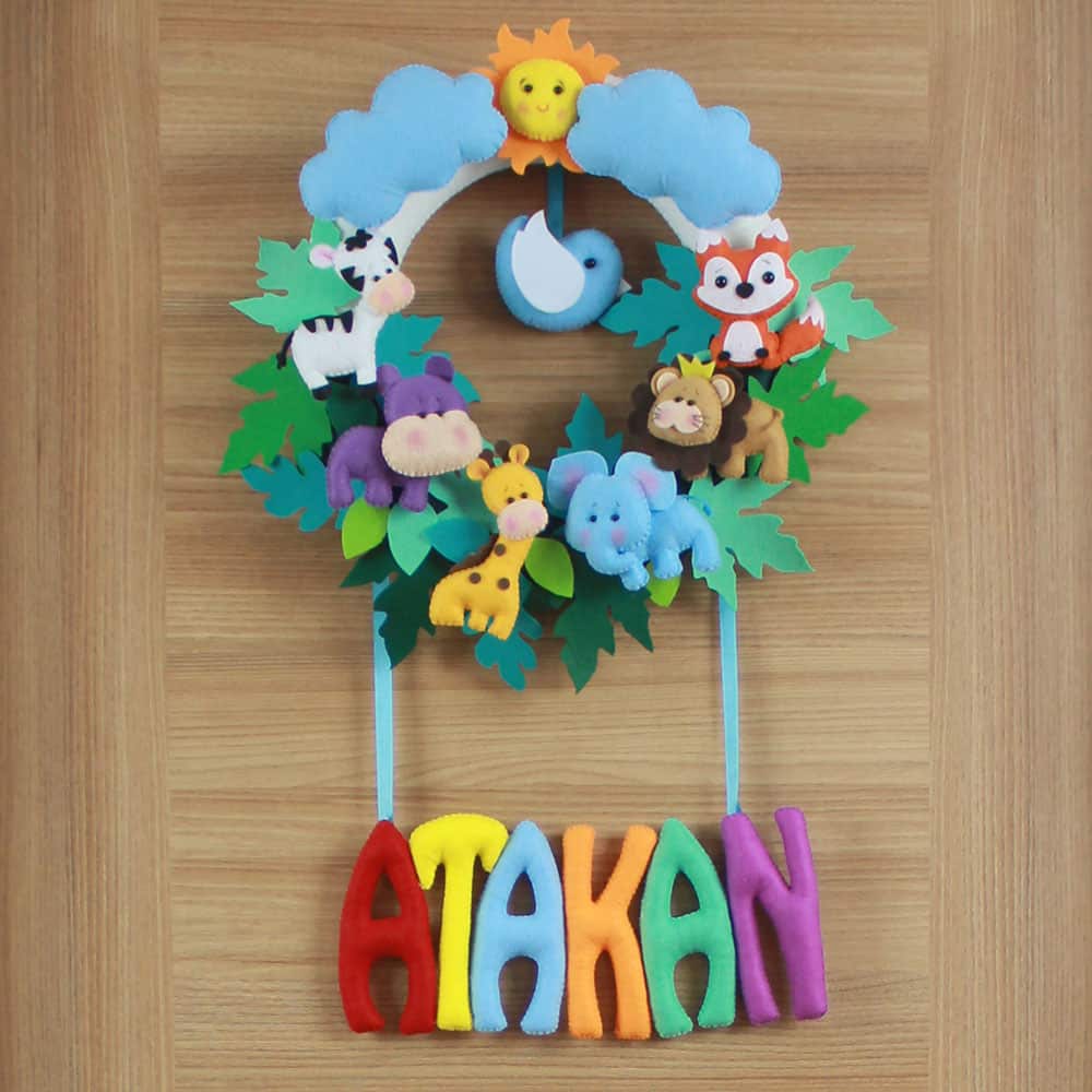 Atakan isimli Safari Bebek ve Hastane Odası Kapı Süsü