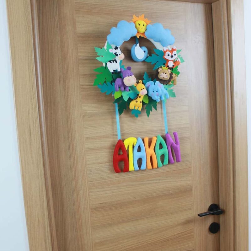 Atakan isimli Safari Bebek ve Hastane Odası Kapı Süsü