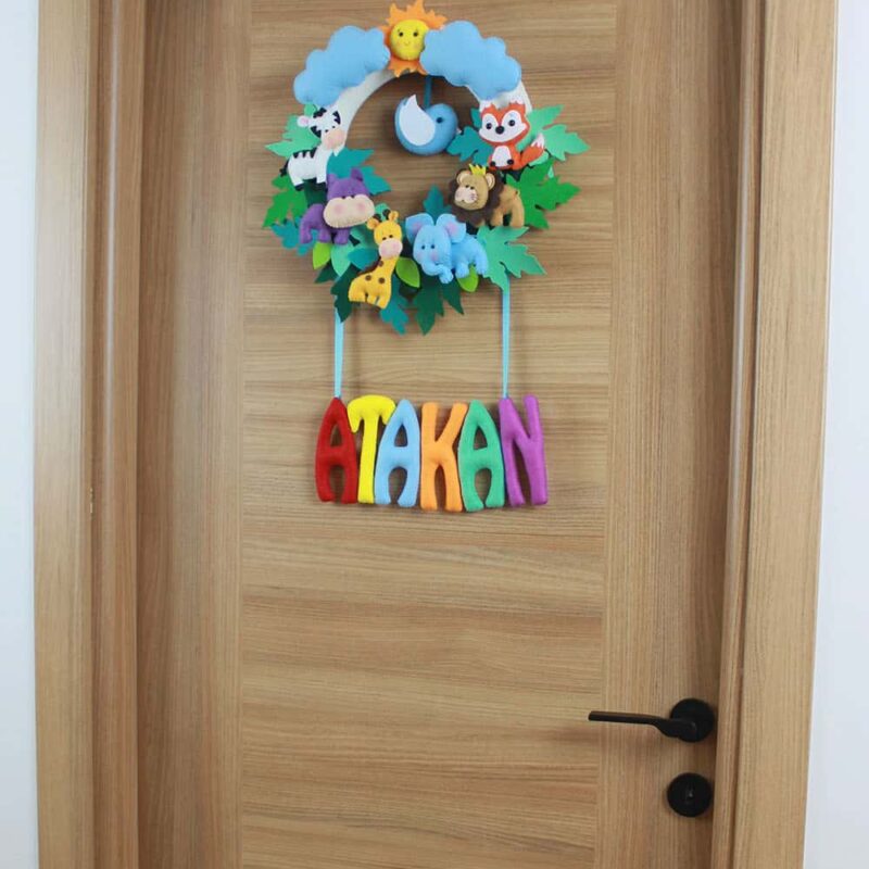 Atakan isimli Safari Bebek ve Hastane Odası Kapı Süsü