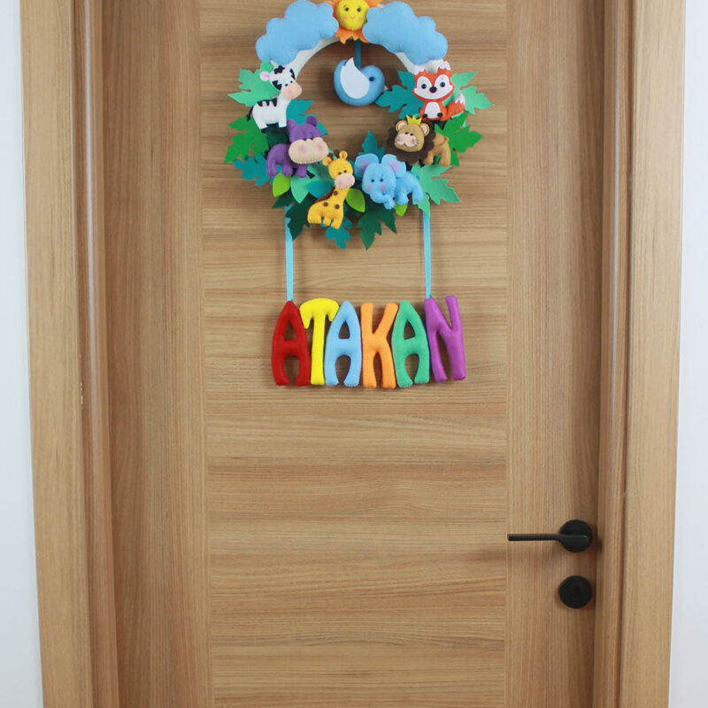 Atakan isimli Safari Bebek ve Hastane Odası Kapı Süsü