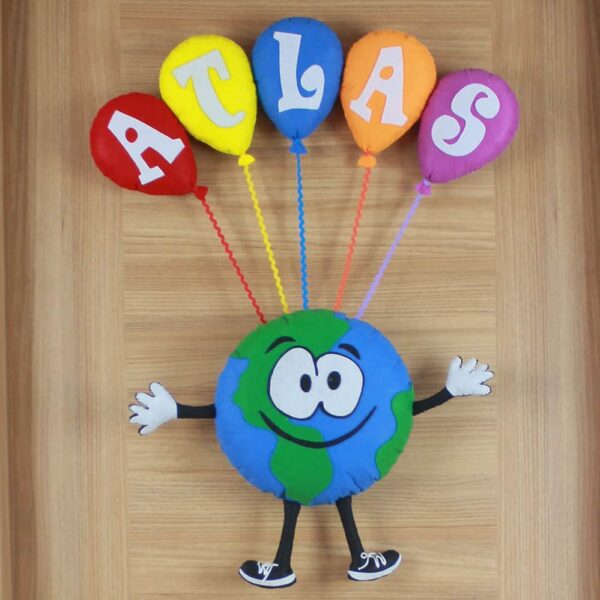 Atlas isimli Dünya Bebek ve Hastane Odası Kapı Süsü
