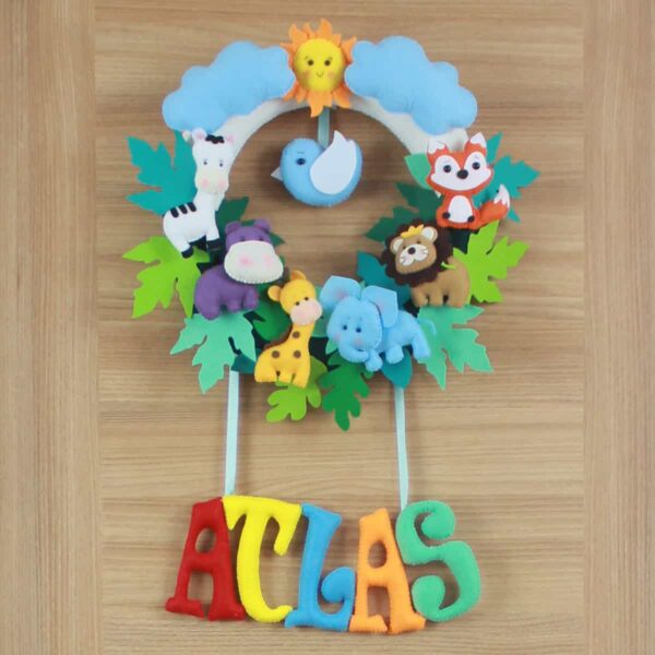 Atlas isimli Safari Bebek ve Hastane Odası Kapı Süsü