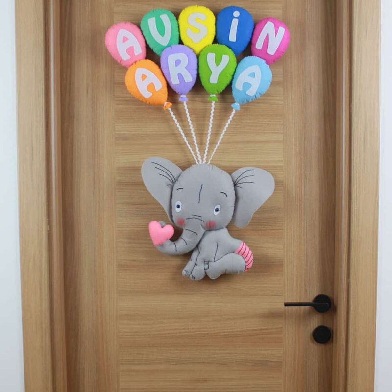 Avşin Arya isimli Filli Bebek ve Hastane Odası Kapı Süsü