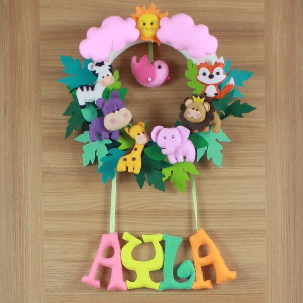 Ayla isimli Safari Bebek ve Hastane Odası Kapı Süsü
