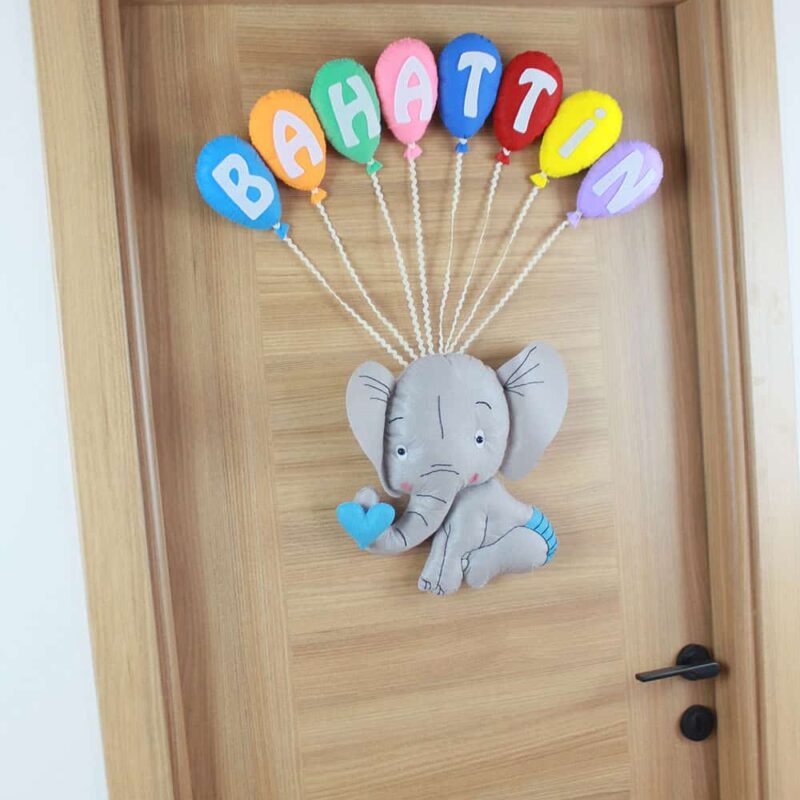 Bahattin isimli Filli Bebek ve Hastane Odası Kapı Süsü