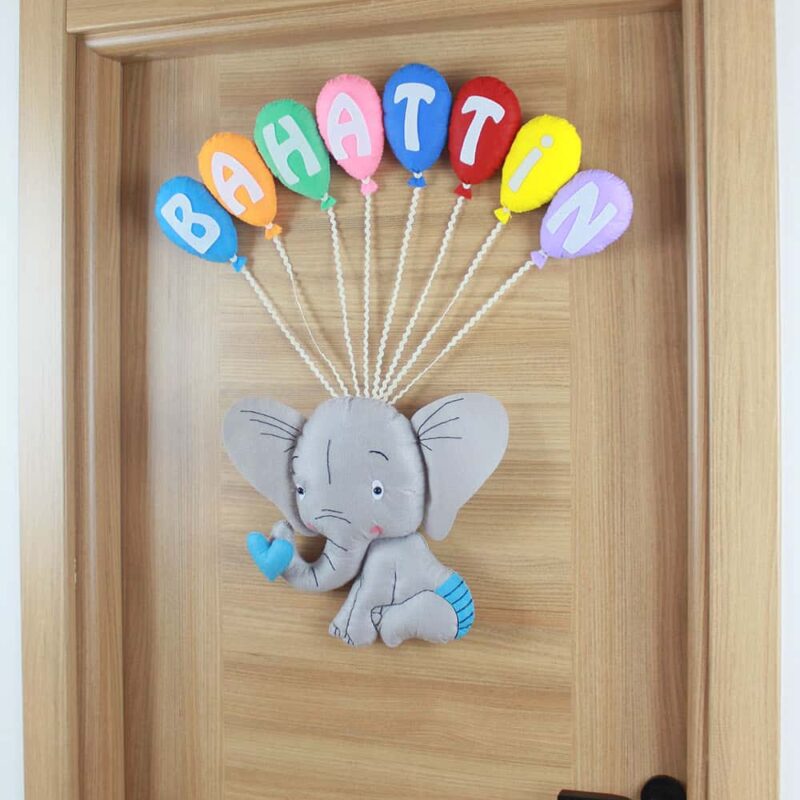 Bahattin isimli Filli Bebek ve Hastane Odası Kapı Süsü