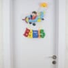 Barış isimli Pilot Uçak Bebek ve Hastane Odası Kapı Süsü